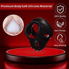 Adult Goods for Men Non-vibrating Cock Ring Soft Silicone Penile Restraint for Delay Physical Ring Adult Sex Toys