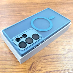 Luxury Matte Case For Samsung Galaxy S26 S25 S24 23 S22 Ultra Plus FE A17 A57 A56 A55 A37 A36 A35 A16 A15 Magsafe Charge Cover