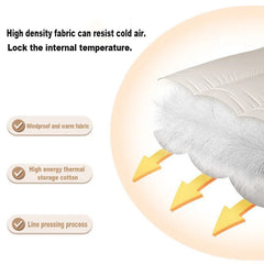 Winter Casual Men's Slippers Indoor Waterproof Home Shoes Fur Flat Warm Fashion Couples Bedroom Houseshoes Large size 48/49