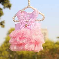 Dog Summer Dress Cat Lace Skirt Pet Clothing Chihuahua Stripe Skirt Puppy Cat Princess Apparel Cute Puppy Clothes Pet Shop Pet Clothing