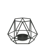 1pcs Metal Hexagon Geometric Design Tea Light Votive Candle Holders, Iron Hollow Tea Light Candle Holders for Vintage Wedding Ho