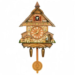 Vintage Cuckoo Wall Clock with Bird Chime Wall Watch Mechanism for Living Room Decoration Home and Garden Nordic Decor
