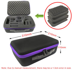 Eva Storage Bag Tool Case Waterproof Oxford Cloth Zipper Bag Shockproof Sponge Box Fishing Gear Organizer Carring Pouch Camera