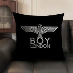 Brand B-BOY LONDON Cushion Cover Natural Linen Organic Fabric Double-Sided Printing Sofa Home Decor Breathable Environmentally