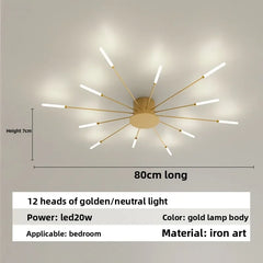 Nordic Ceiling Lighting for Living Room Bedroom Kitchen Led Ceiling Light Fixture Indoor Home Firework Decor Ceiling Lights