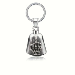Vintage Christian Jesus Cross Bell Pendant Motorcycle Bell Necklace Punk Biker Religious Exorcist Lucky Jewelry for Men's