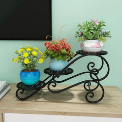 Metal Succulent Stand – Mini Desktop Plant Display Rack Home Decor