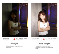 Fotorgear Mini Selfie Ring Light Magnetic Phone Fill Light for iPhone Xiaomi 14 Ultra for Live Photography Selfies