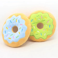 Dog Toys Donut Plush Soundmaking Cute Toy Pets Dog Squeaky Sound Funny Interactive Bite-Resistant Chew Biting Teeth Grinding Pet Shop