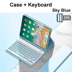 For iPad 5th Gen 2017 6th Gen 2018 9.7 Inch Case, Bluetooth keyboard case for iPad Air 1 Air 2 Pro 9.7 Inch keyboard Cover Funda