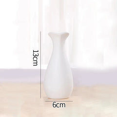 White Ceramic Vases Nordic Decorative Vasen Ornaments Home Living Room Decor Flower Arrangements Sketching Props Desktop Decor