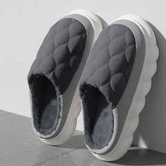 Winter Casual Men's Slippers Indoor Waterproof Home Shoes Fur Flat Warm Fashion Couples Bedroom Houseshoes Large size 48/49