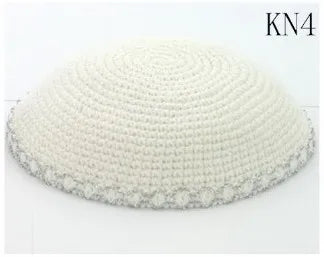 16/17cm HANDMADE KNITTED YARMULKE KIPPAH
