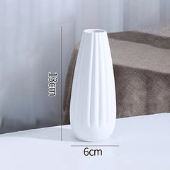 White Ceramic Vases Nordic Decorative Vasen Ornaments Home Living Room Decor Flower Arrangements Sketching Props Desktop Decor