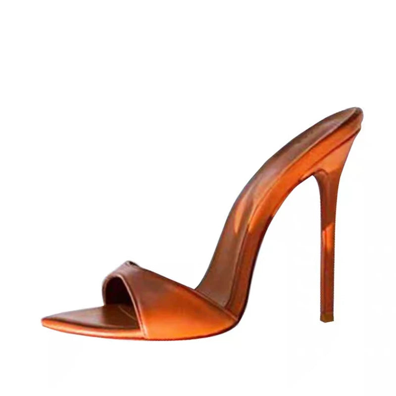 Sexy matte women's pointed toe 12cm high heels slip on outdoor sexy party shoes women sandals LX056 Shoes