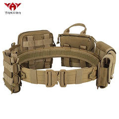 YAKEDA  Training belt outdoor patrol eight piece set, detachable and adjustable training belt