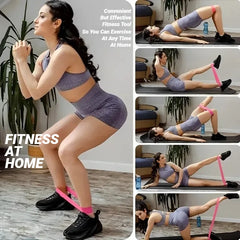 7Pcs Tpe Resistance Bands Fitness Set Rubber Loop Strength Training Workout Expander Yoga Gym Equipment Elastic Portable Pilates