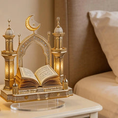 2D Acrylic Quran Desktop Decoration For Ramadan & Eid Al-Fitr Home Decor Enthusiasts & Muslims Perfect Gift