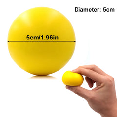 Hand Grip Strengthener & Massager Ball, Adult Therapy Rehab Gym Office Home Exercise Equipment, Soft Foam Stress Relief Gripper
