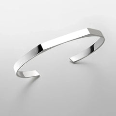 ELANDIS Wide 5MM Stainless Steel Bracelet Gold Plated Men's Minimalist Accessories Wholesale