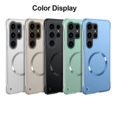 Thin Frameless Ultra Thin Magnetic Phone Case for Samsung Galaxy S25 Ultra S25 S24 S23 S22 Plus PC Hard Protective Cooling Cover