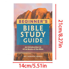 Bible Study Guide For Beginners With Mountain Cover Design Notebook Style Scripture Journal For Devotion Reading Plan And Notes