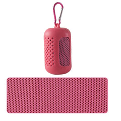 Portable Circular Silicone Wrapped Cold Cooling Towel