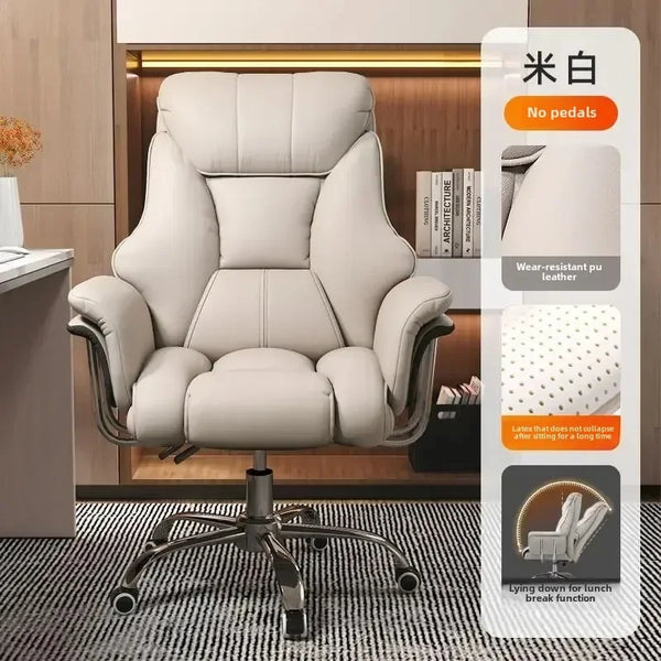 Office Chair, Home Office Computer  Comfortable Sofa, Study Room  Can Lie Down and Rotate Office Furniture