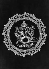 Golden Om Hindu Symbol Ganesha Poster  Indian God Canvas Prints Wall Art for Living Room Bedroom  Minimalist Decor Spiritual Hom