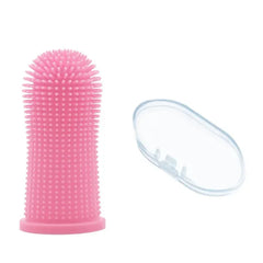 Dog Super Soft  pet Finger Toothbrush Teeth Cleaning Breath Care Nontoxic Silicone Tooth Brush Cat dog toothbrush Pet Shop, Pet Accessories