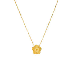 Plum Blossom Five-Leaf Clover Bracelet & Necklace – Y2K Style Jewelry
