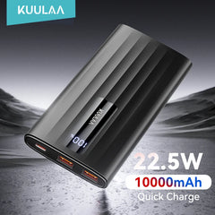 KUULAA Power Bank 10000mAh 22.5W PD Fast Charging Portable Charger External Battery For iPhone 17 16 15 Samsung Huawei Powerbank