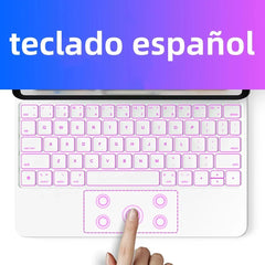 Magic Keyboard for iPad Air 6 2024 Case for iPad Pro 13 Inch Pro 11 2024 for iPad Pro 12.9 Air 5 Air 4 10.9 with LCD Display
