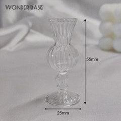 Creative Cute MINI Glass Vase Hydroponic Terrarium Art Hydroponic Table Vase Glass Crafts DIY Aromatherapy Bottle Home Decor