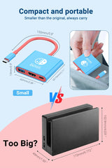 3 in 1 USB C Docking Station 4K HDMI GAME HUB Adapter 100W PD USB 3.0 Hub for Switch, MacBook & Phones