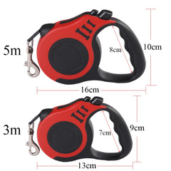 3M/5M Retractable Dog Leash – Durable Nylon Lead for Small Dogs & Cats Pet Shop