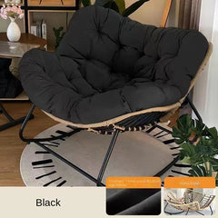 X&D Human Bird Nest Rattan Weaving Rocking Chair Leisure Sofa Home Balcony Single Lazy Corner Sofa Rocking Chair Rattan Chair Can Sleep Living Room Furniture