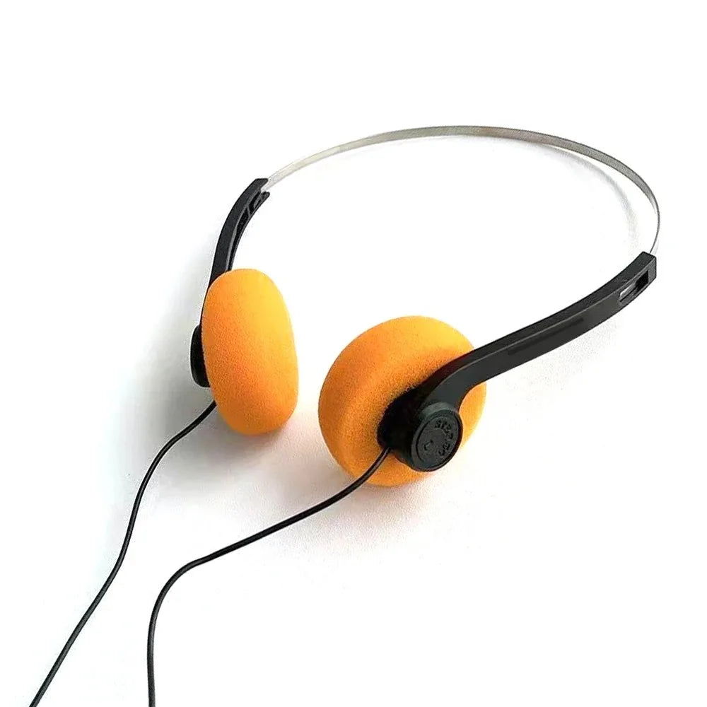 3.5mm Universal Headphone Music MP3 Retro Portable Wired Headset Sports Fashion Noise Cancelling Headphones Helmet For Laptop PC
