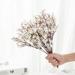 Artificial Flower Silk Gypsophila Peach Home Arch Table Outdoor Garden Wedding Bridal Bouquet Festival DIY Gift Decoration Props Home Decor, Plants & flowers