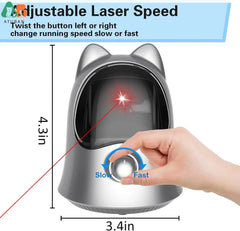 ATUBAN Interactive Laser Pointer Cat Toys for Indoor Cats,Cat Laser Toy Automatic for Bored Indoor Adult Cats/Kittens/Dogs Pet Shop
