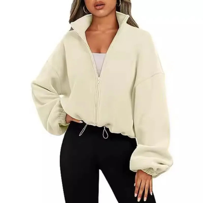 Women’s Polar Fleece Zip Hoodie Jacket