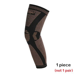 Copper Knee Compression Sleeves – Long Support for Thighs & Calves