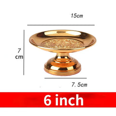 Fruitplate Offering Alloy fruit plate offering Buddha Lotus fruit plate Guanyin tribute Buddhist article