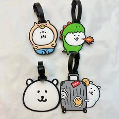 Cartoon Anime Self-depreing Bear Nagano Lage Tag Cute Bag Tag Travel Suitcase Che-in Board Portable Outdoor Gear
