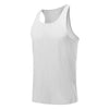 Men’s Athletics Tank Top Sleeveless Running Gym Fitness Sports Vest - white / L