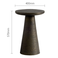 Wabi-sabi round black vintage sofa Console Tables designer creative  small antique coffee table Console Tables