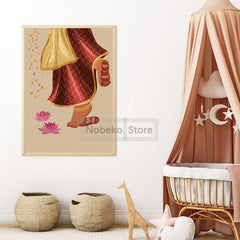 Hindu God Poster Krishna Lakshmi Kali and Shiva India Prints Canvas Painting Wall Art Pictures Home Room Hinduism Religion Decor