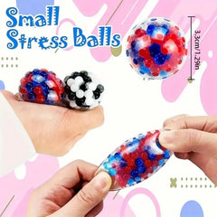 6PCS Mini Rainbow Squishy Stress Balls – Sensory Fidget Set