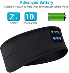 Sleep Mask Bluetooth Sleeping Headphones Headband Thin Soft Elastic Comfortable Wireless Music Headset Eye Mask For Side Sleeper