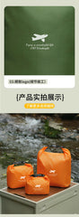 Foldable Waterproof Dry Bag, Oxford Cloth Portable Storage Pouch for Camping, Hiking & Swimming